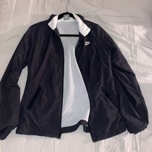 Black Nike Rain Coat Windbreaker